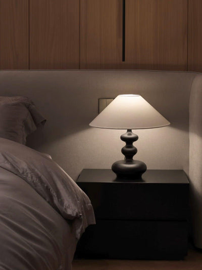Vominex Wood Fabric Vintage Table Lamp
