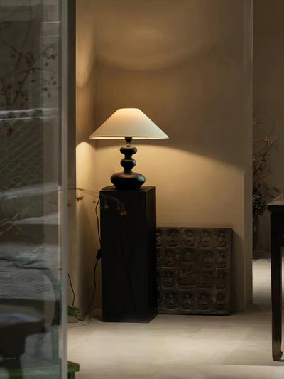 Vominex Wood Fabric Vintage Table Lamp