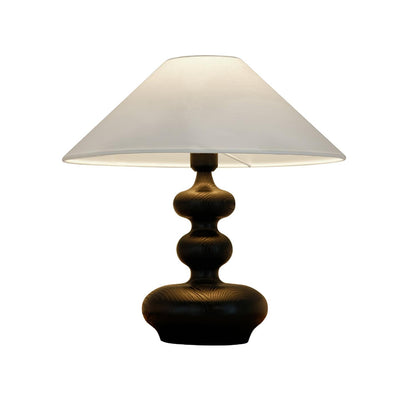 Vominex Wood Fabric Vintage Table Lamp
