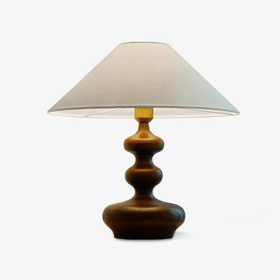 Vominex Wood Fabric Vintage Table Lamp