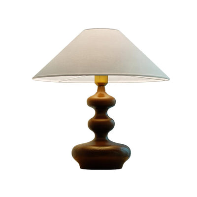 Vominex Wood Fabric Vintage Table Lamp