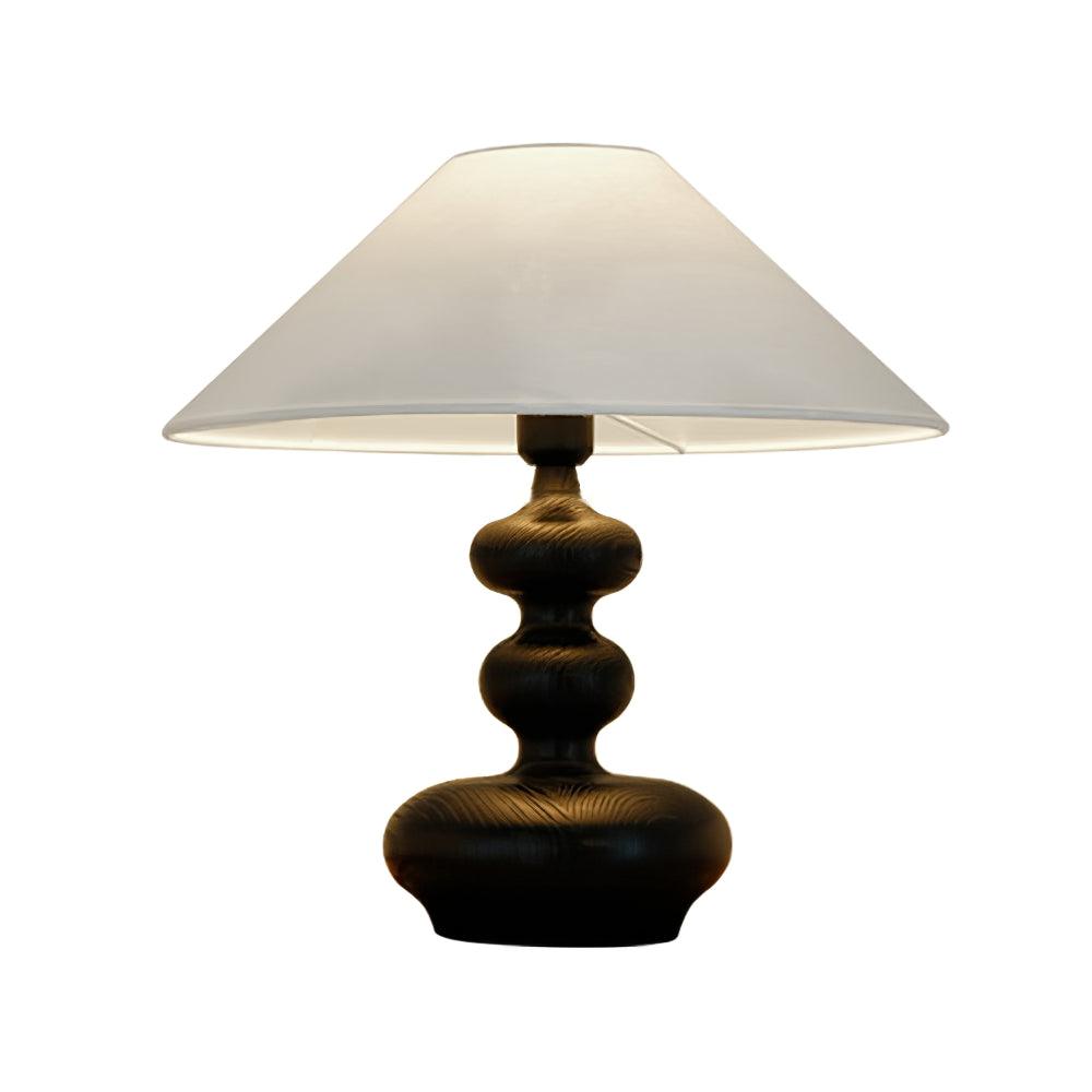 Vominex Wood Fabric Vintage Table Lamp