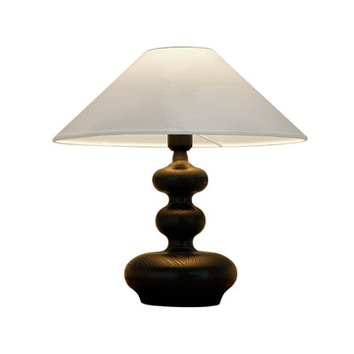 Vominex Wood Fabric Vintage Table Lamp