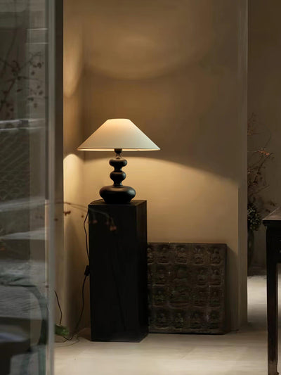 Vominex Wood Fabric Vintage Table Lamp