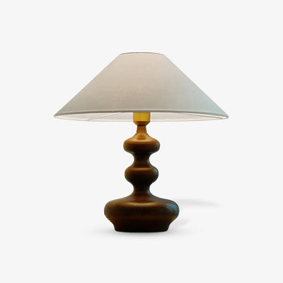 Vominex Wood Fabric Vintage Table Lamp