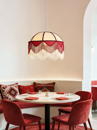Velloria Fringe Dome Pendant Light