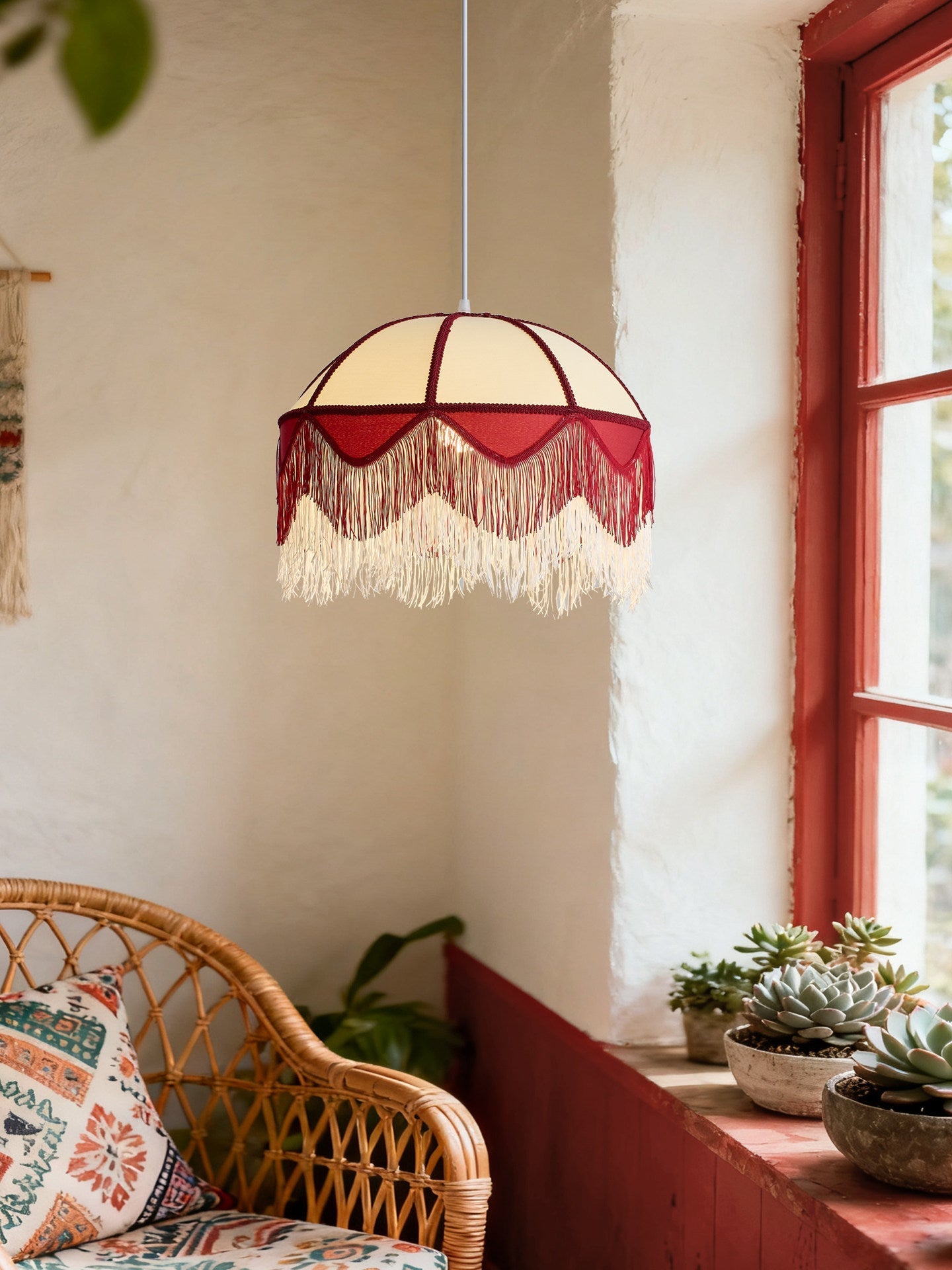 Velloria Fringe Dome Pendant Light