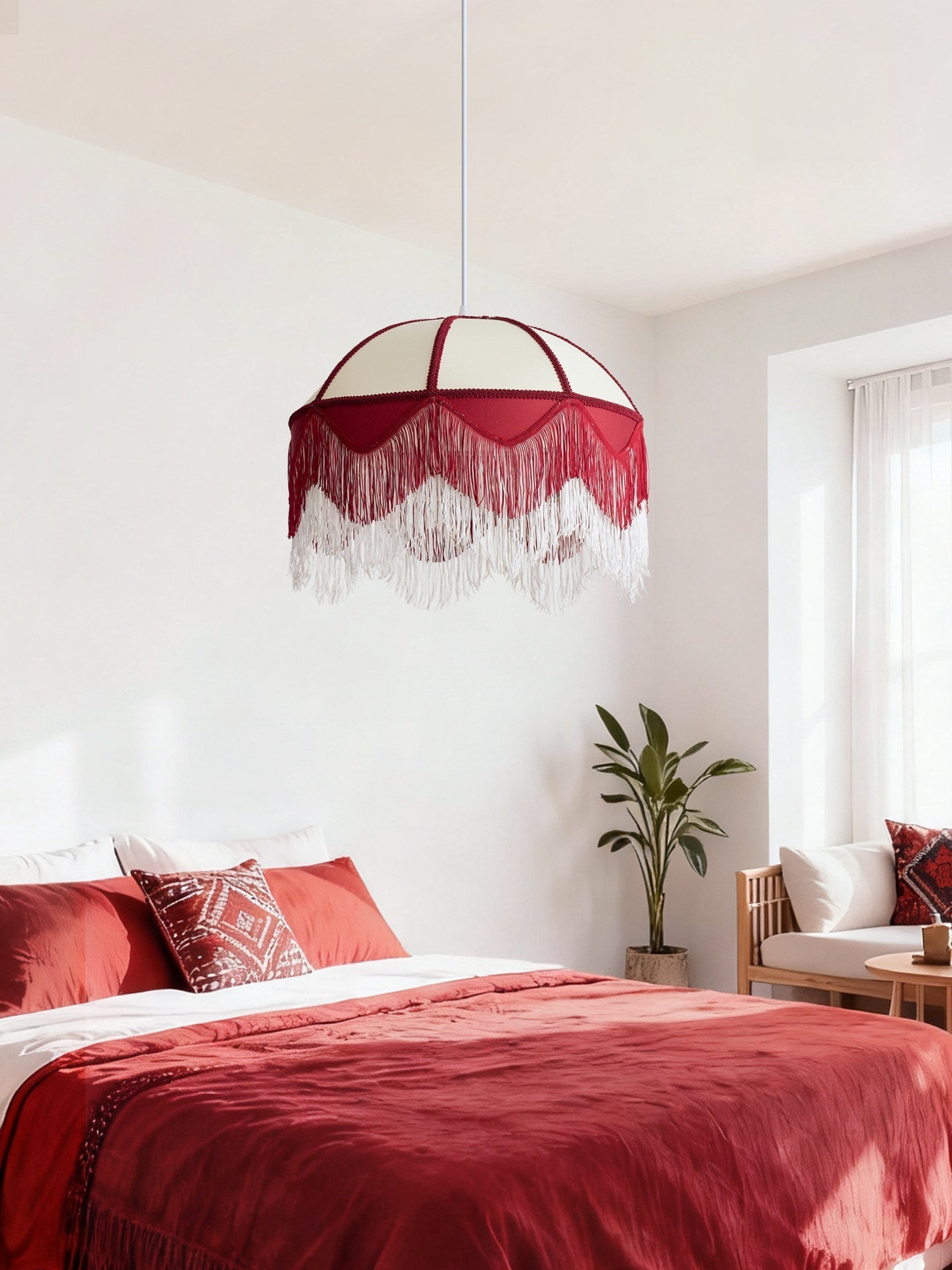 Velloria Fringe Dome Pendant Light