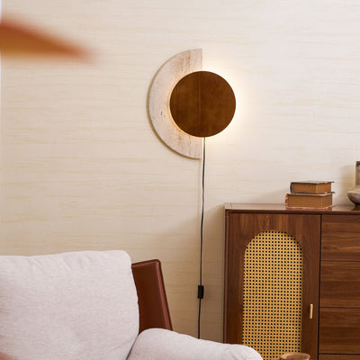 Crescent Halo Plug-in Wall Sconce