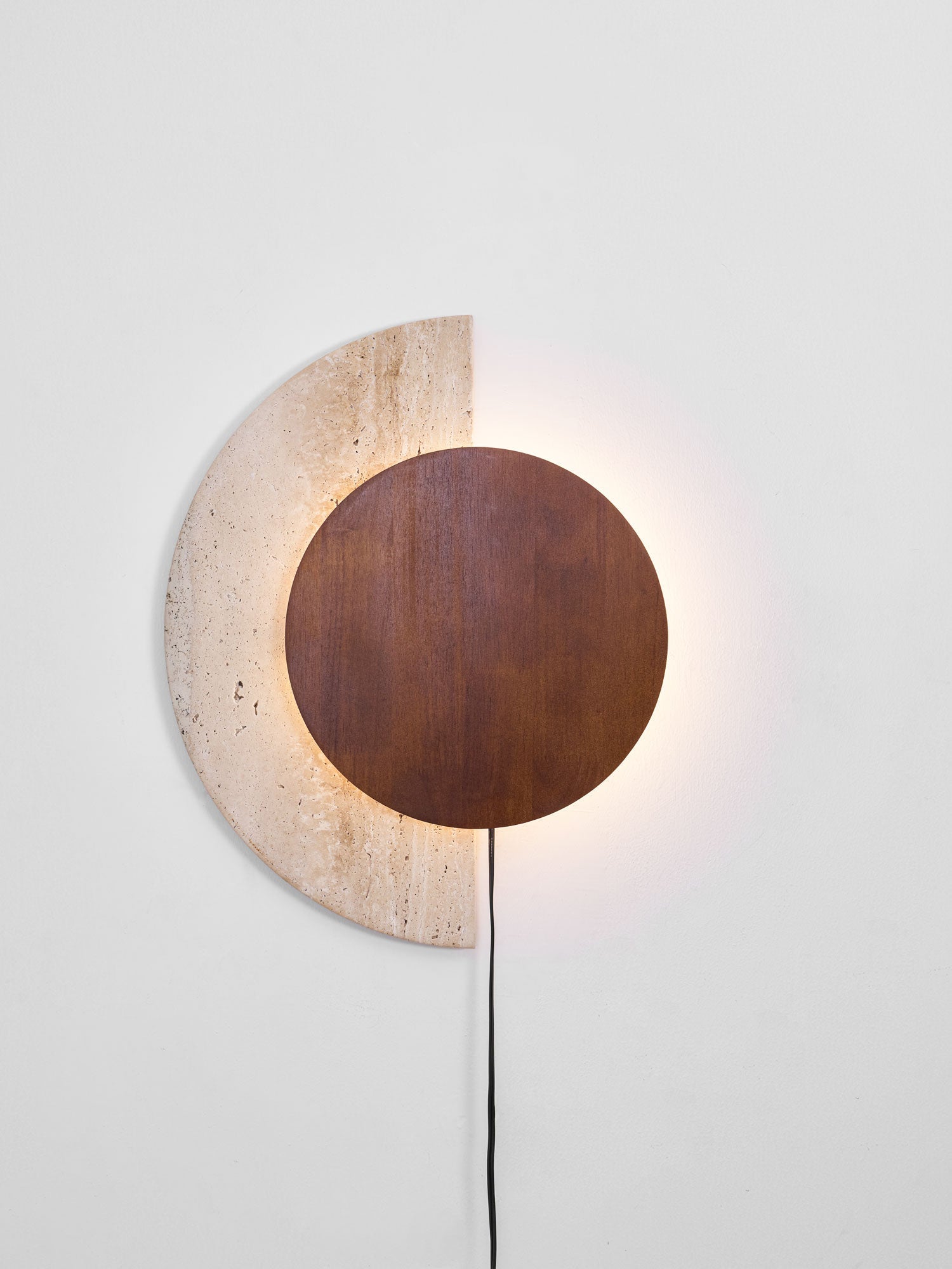 Crescent Halo Plug-in Wall Sconce