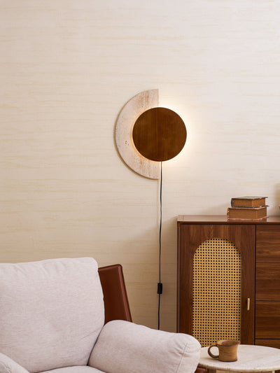 Crescent Halo Plug-in Wall Sconce