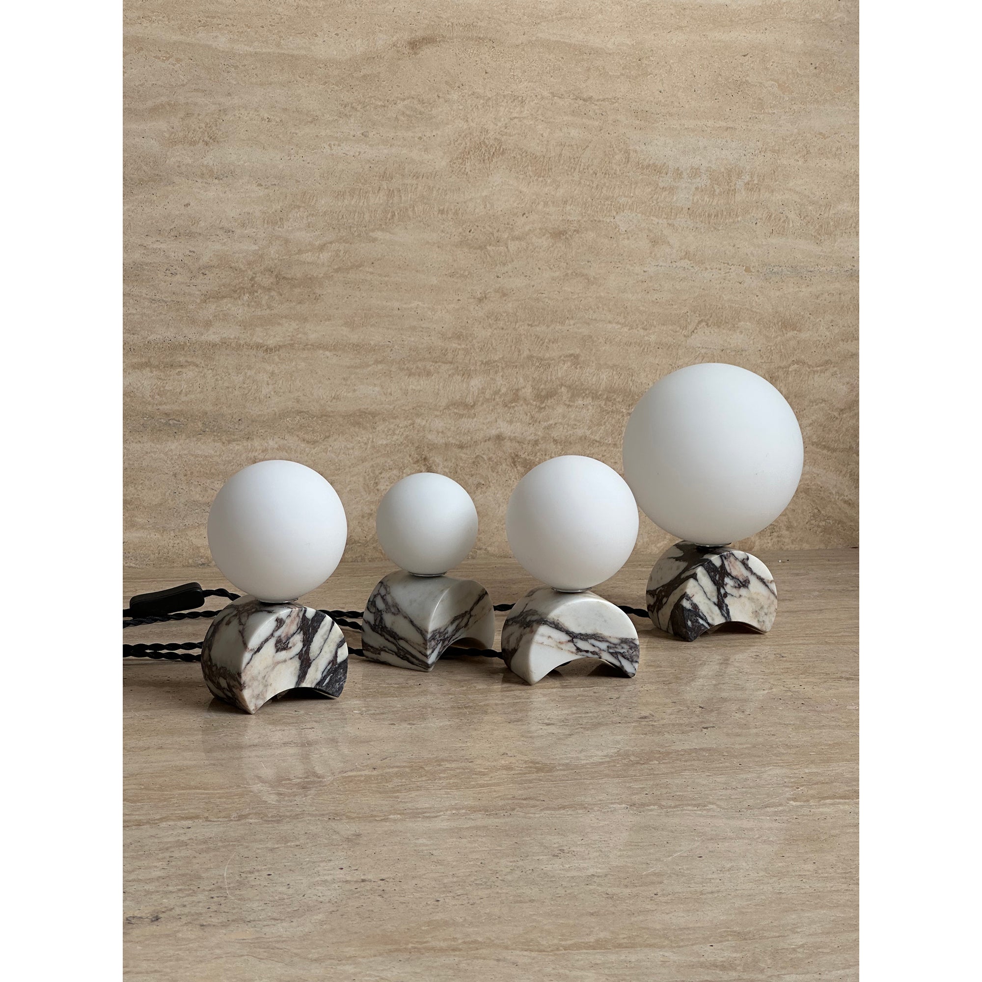 Crescent Marble Table Lamp