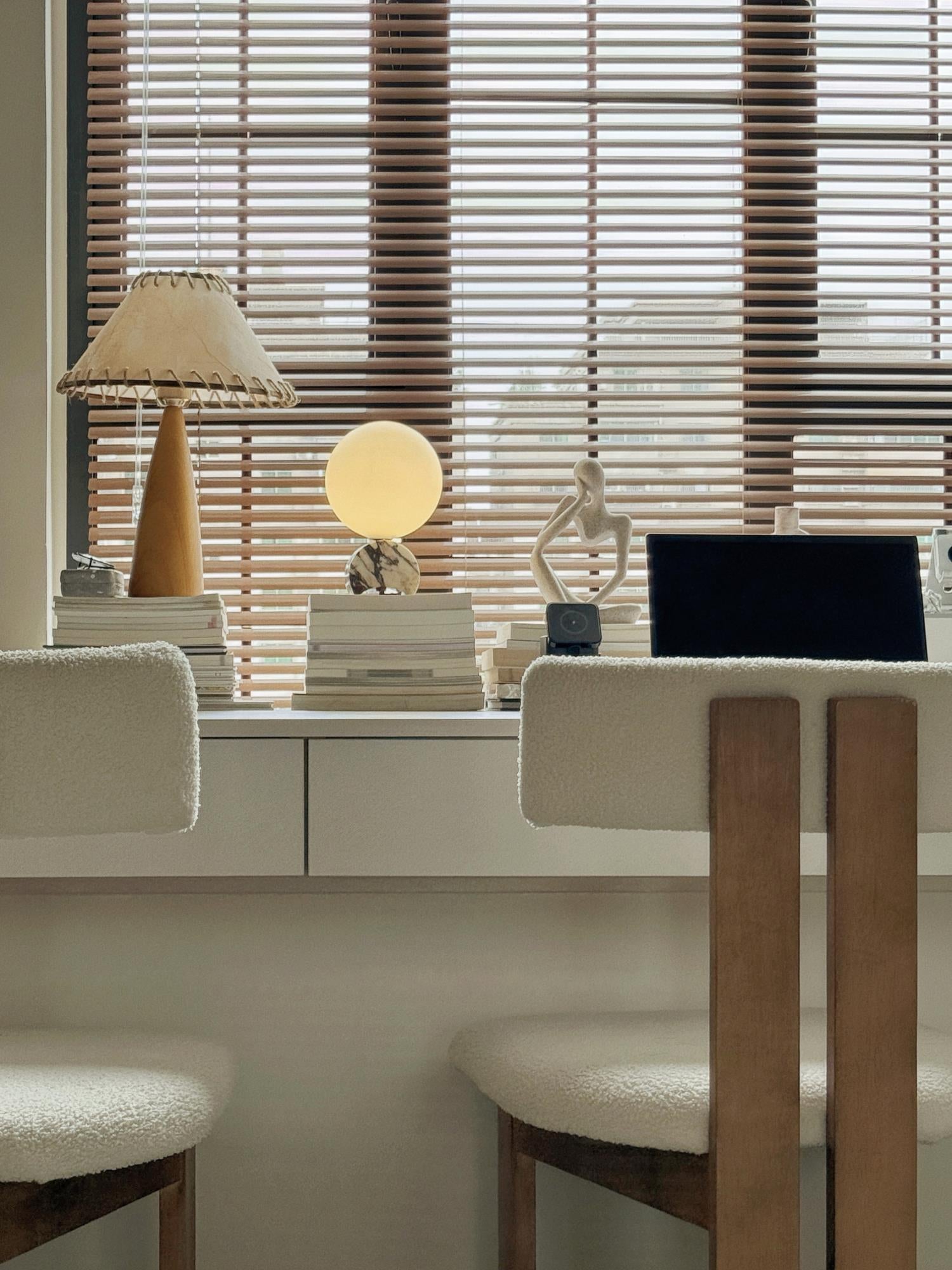 Crescent Marble Table Lamp