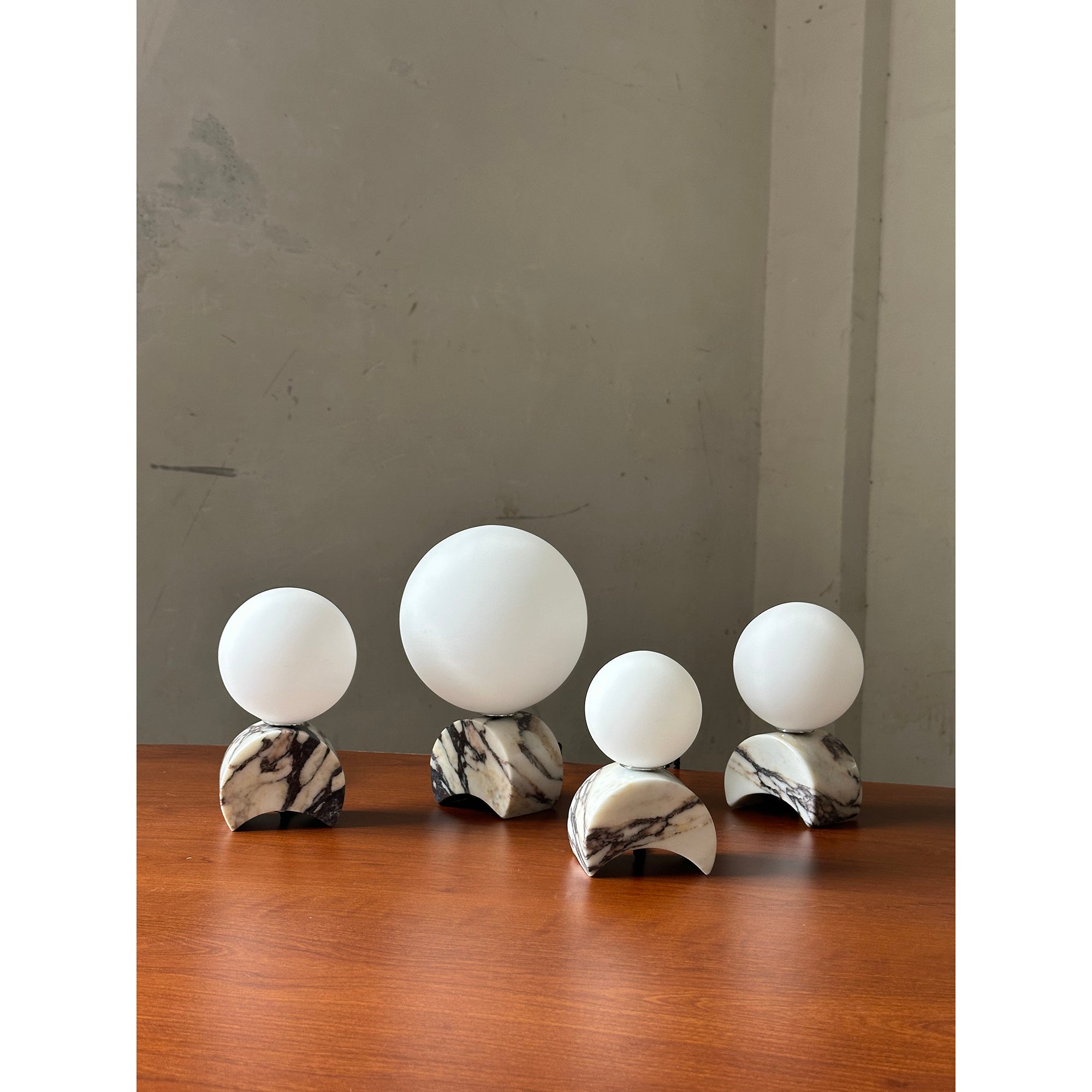 Crescent Marble Table Lamp