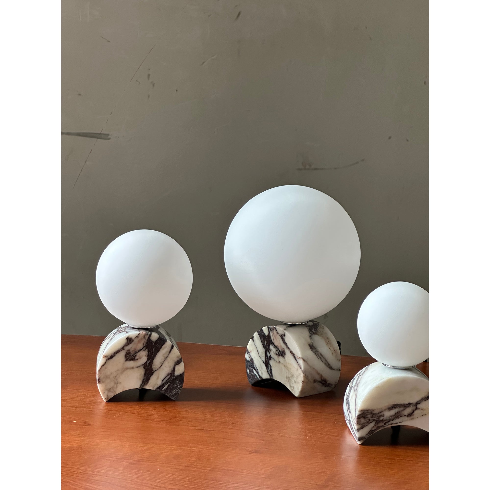 Crescent Marble Table Lamp