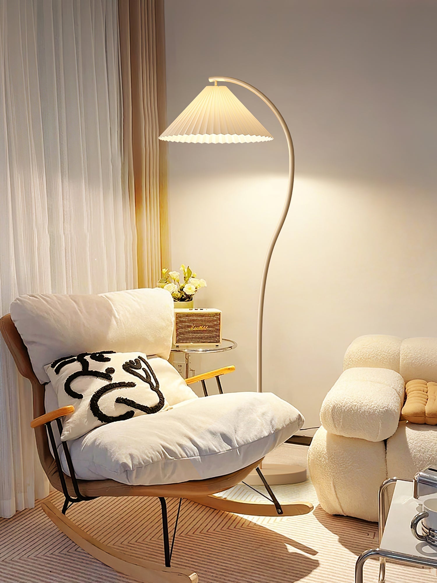 Fyrel Minimalist Fabric Floor Lamp