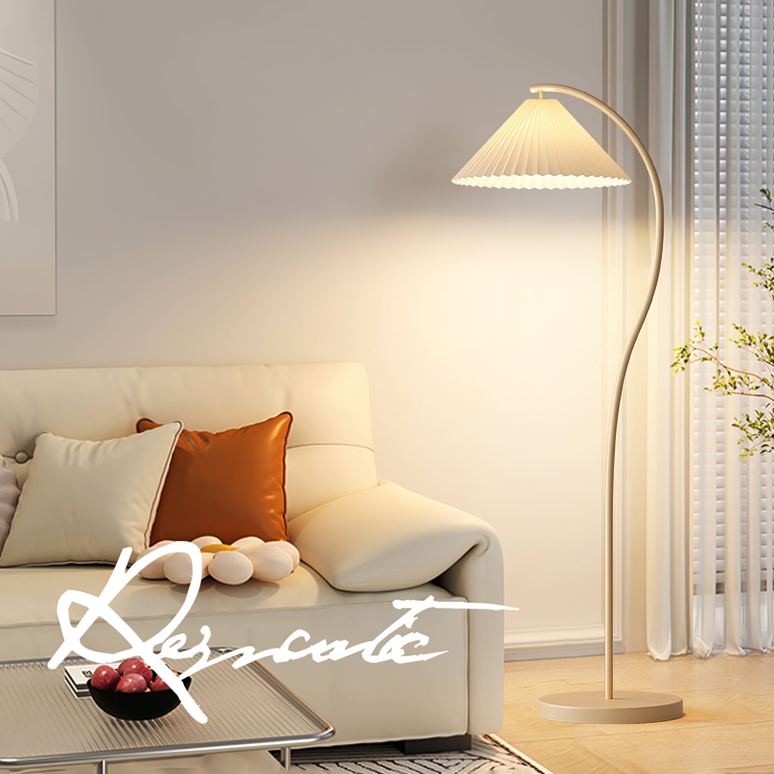 Fyrel Minimalist Fabric Floor Lamp