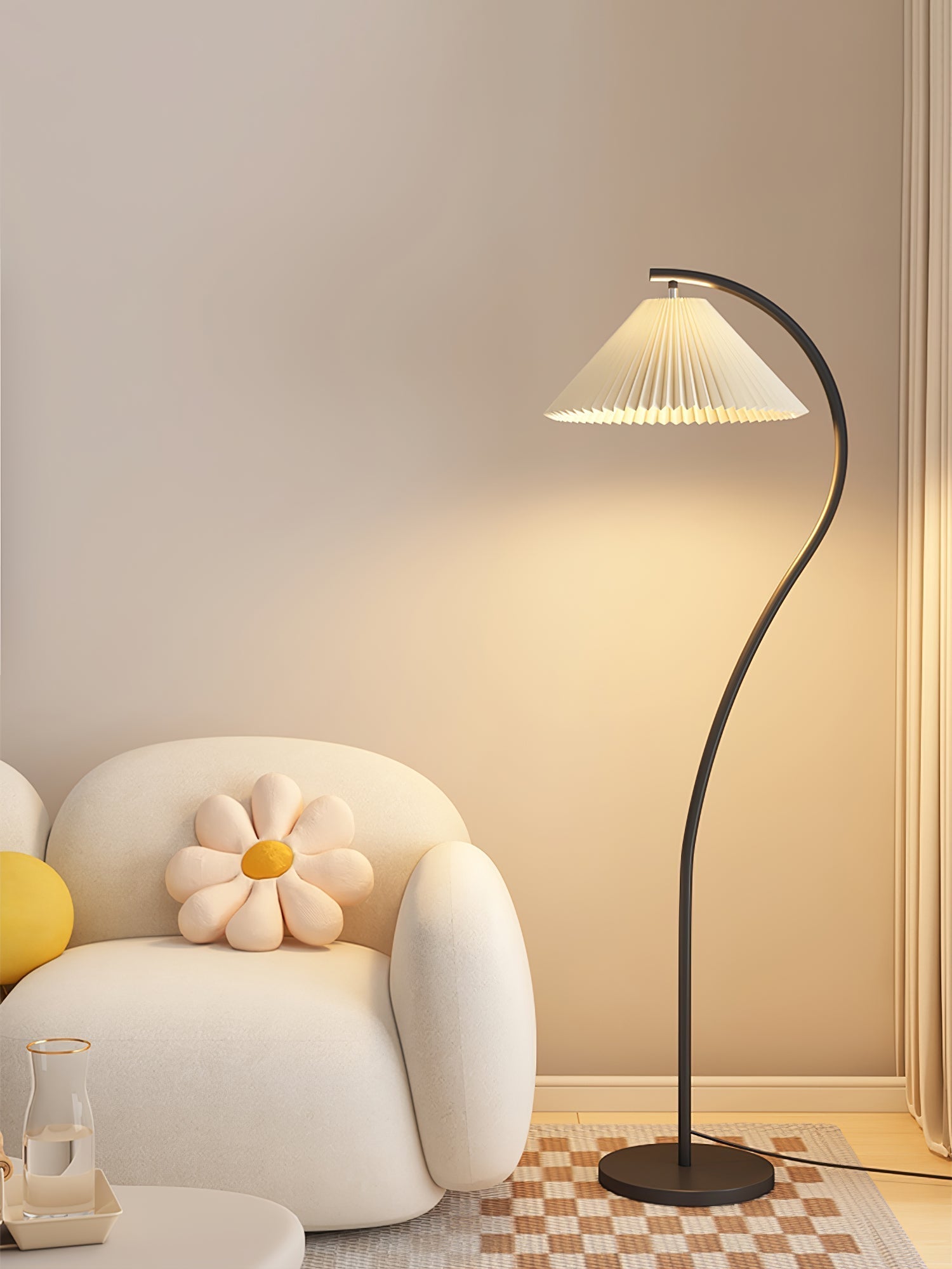 Fyrel Minimalist Fabric Floor Lamp