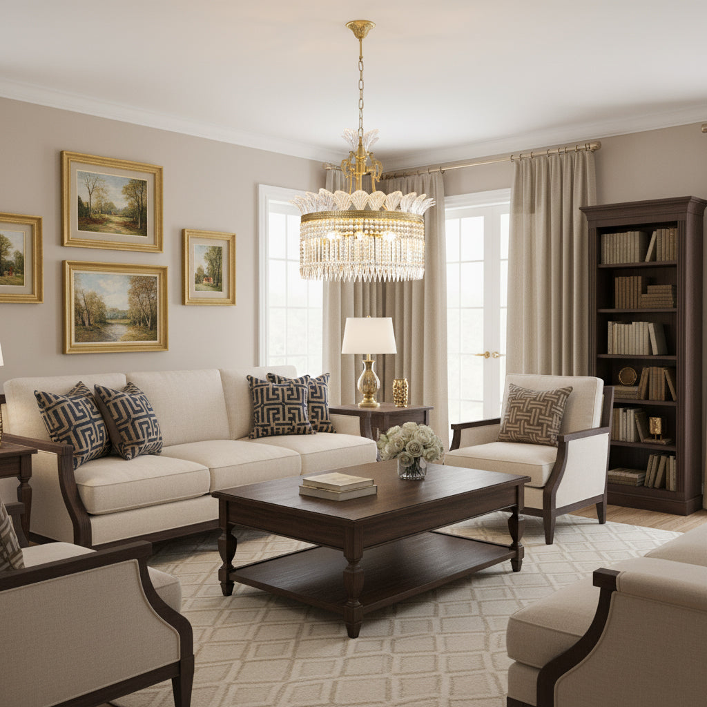 Aurevale Brass Chandelier