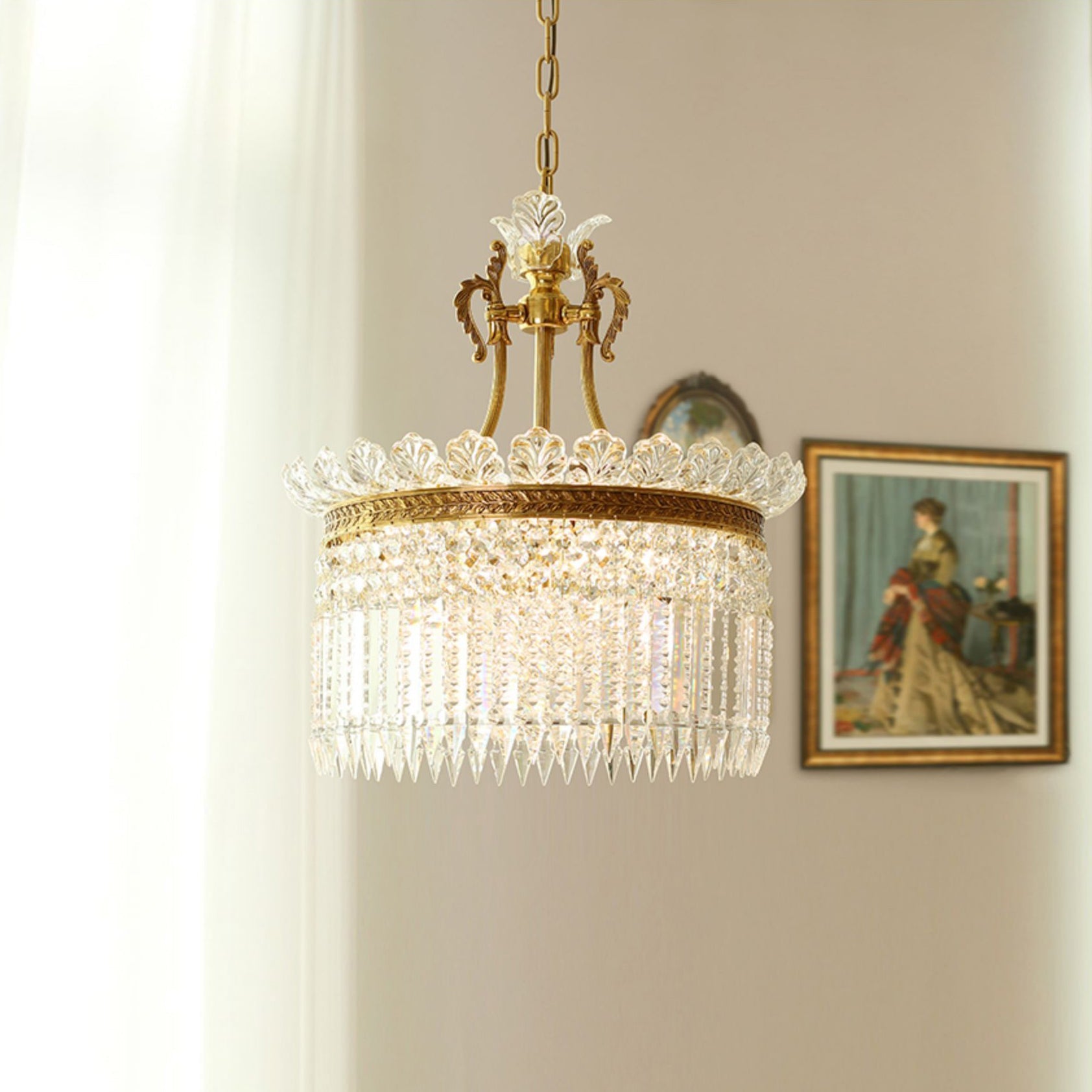 Aurevale Brass Chandelier