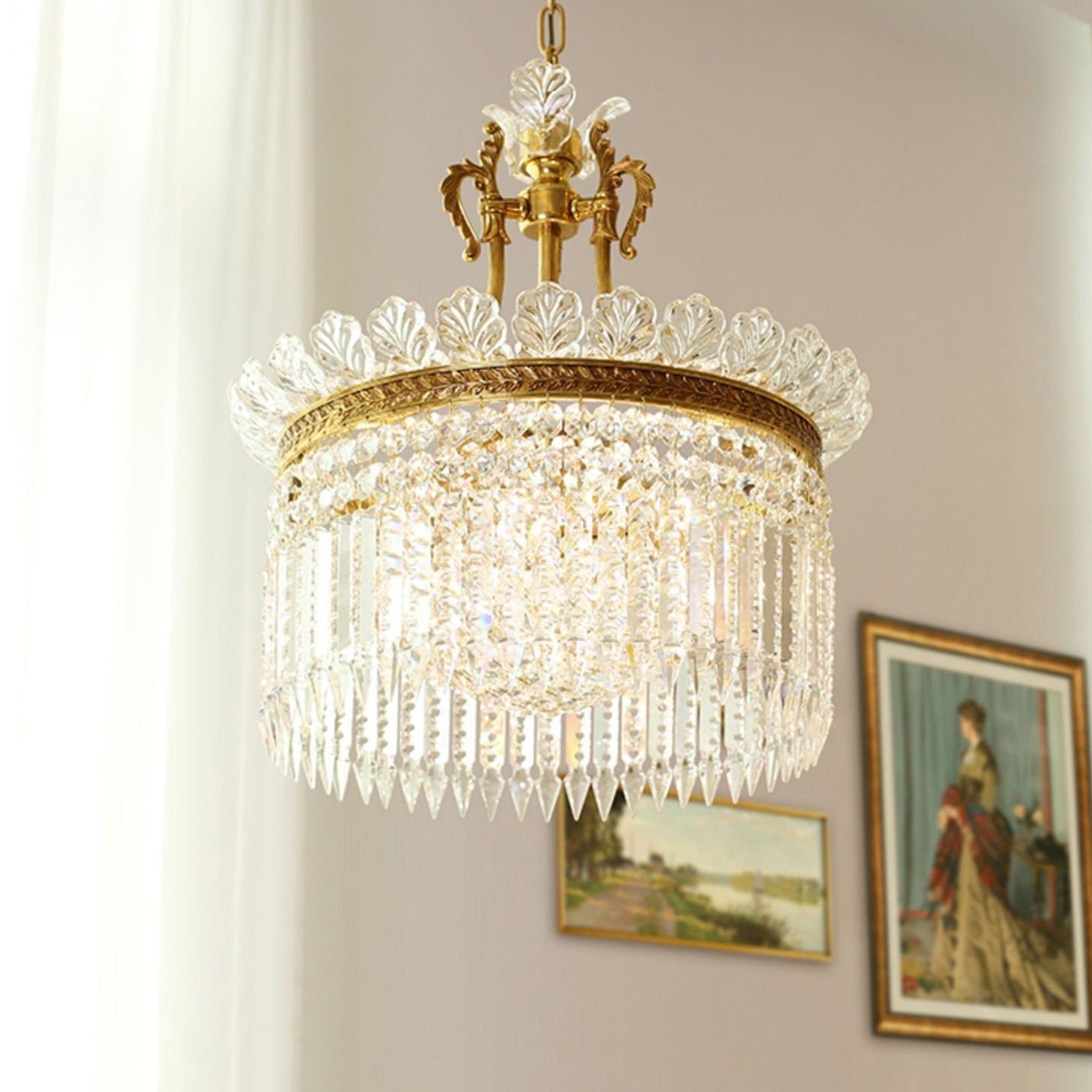 Aurevale Brass Chandelier