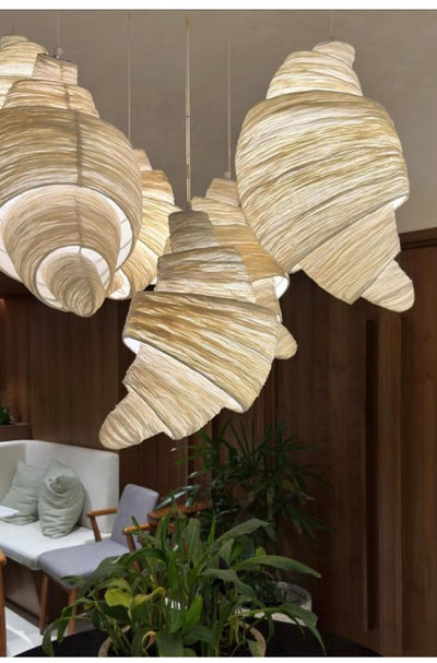 Croissant Fabric Pendant Light