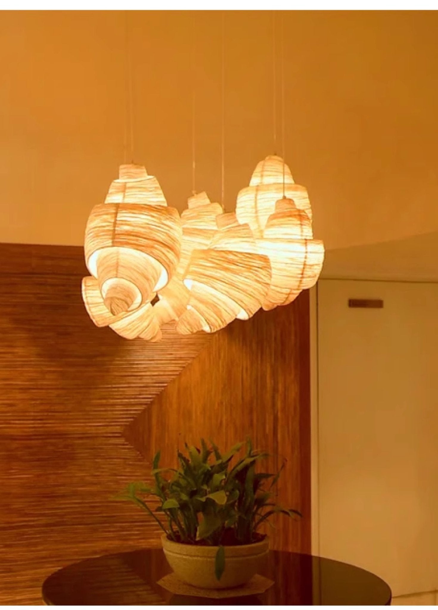 Croissant Fabric Pendant Light