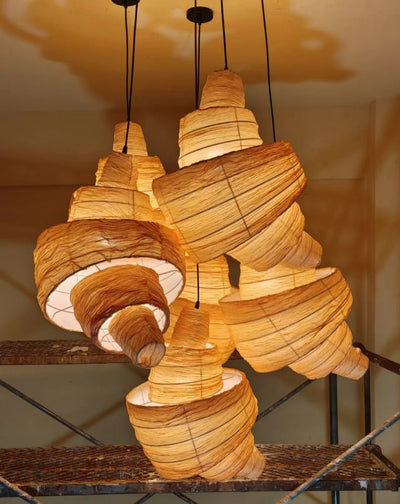 Croissant Fabric Pendant Light