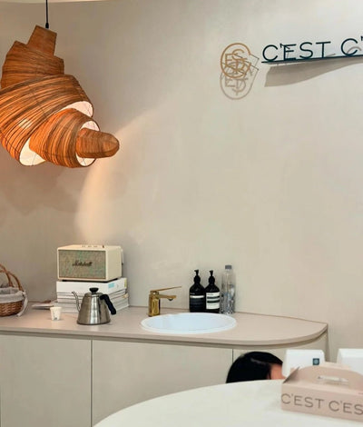 Croissant Fabric Pendant Light