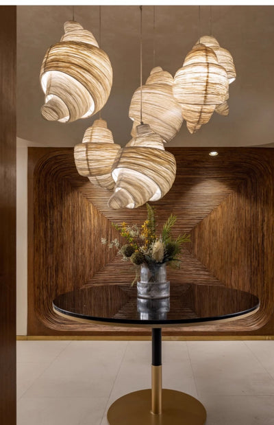Croissant Fabric Pendant Light