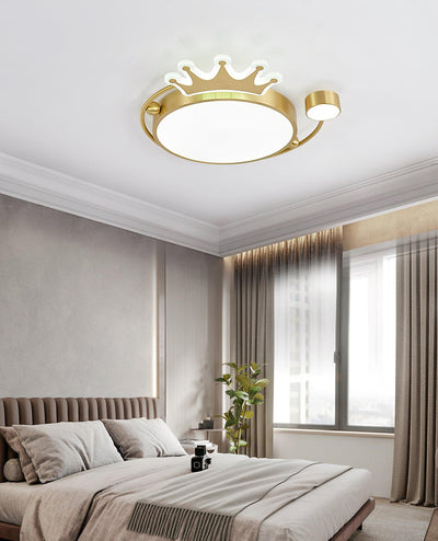 Aloror Classic Art Crown Ceiling Light