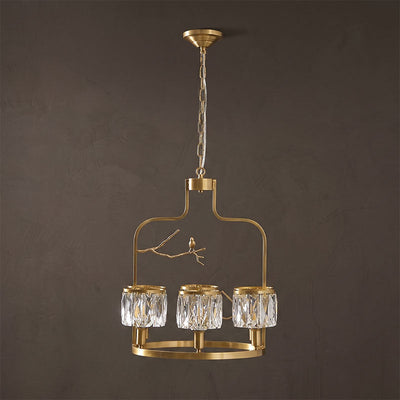 Briarmere Crystal Bird Chandelier