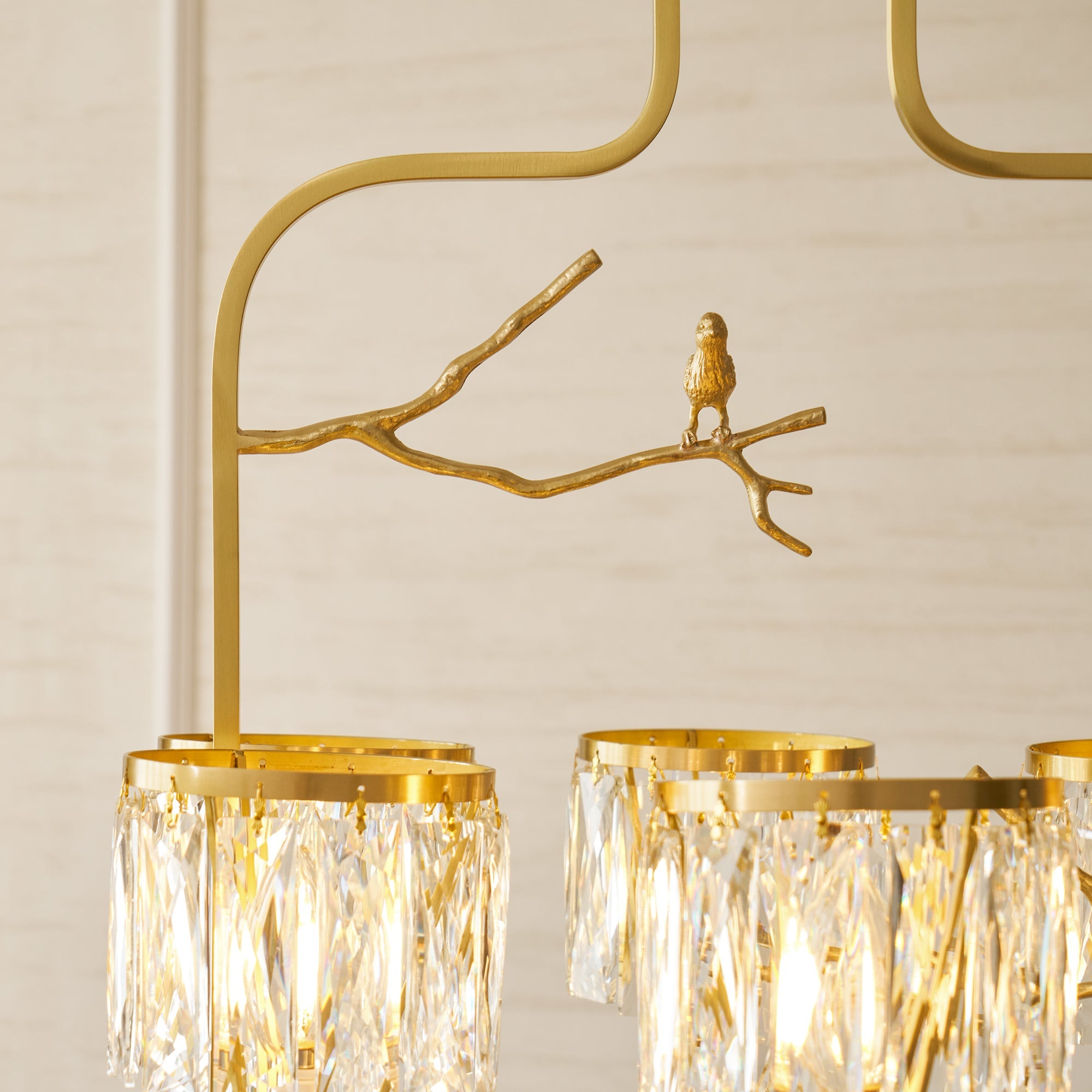 Briarmere Crystal Bird Chandelier