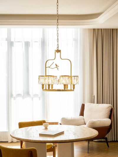 Briarmere Crystal Bird Chandelier