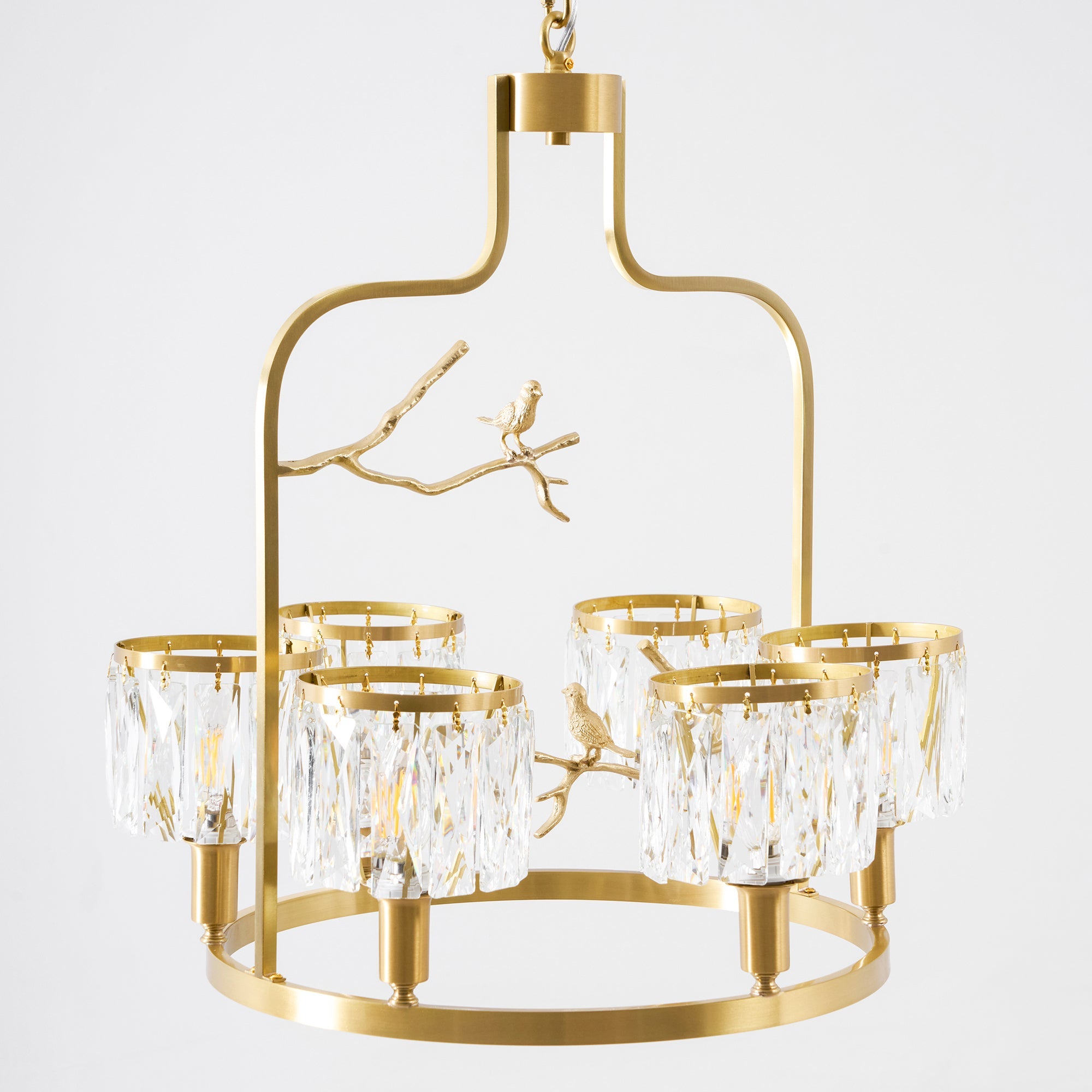 Briarmere Crystal Bird Chandelier
