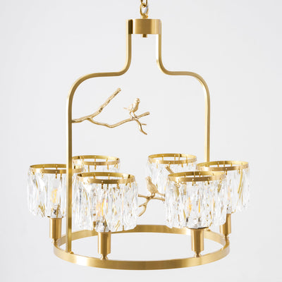 Briarmere Crystal Bird Chandelier