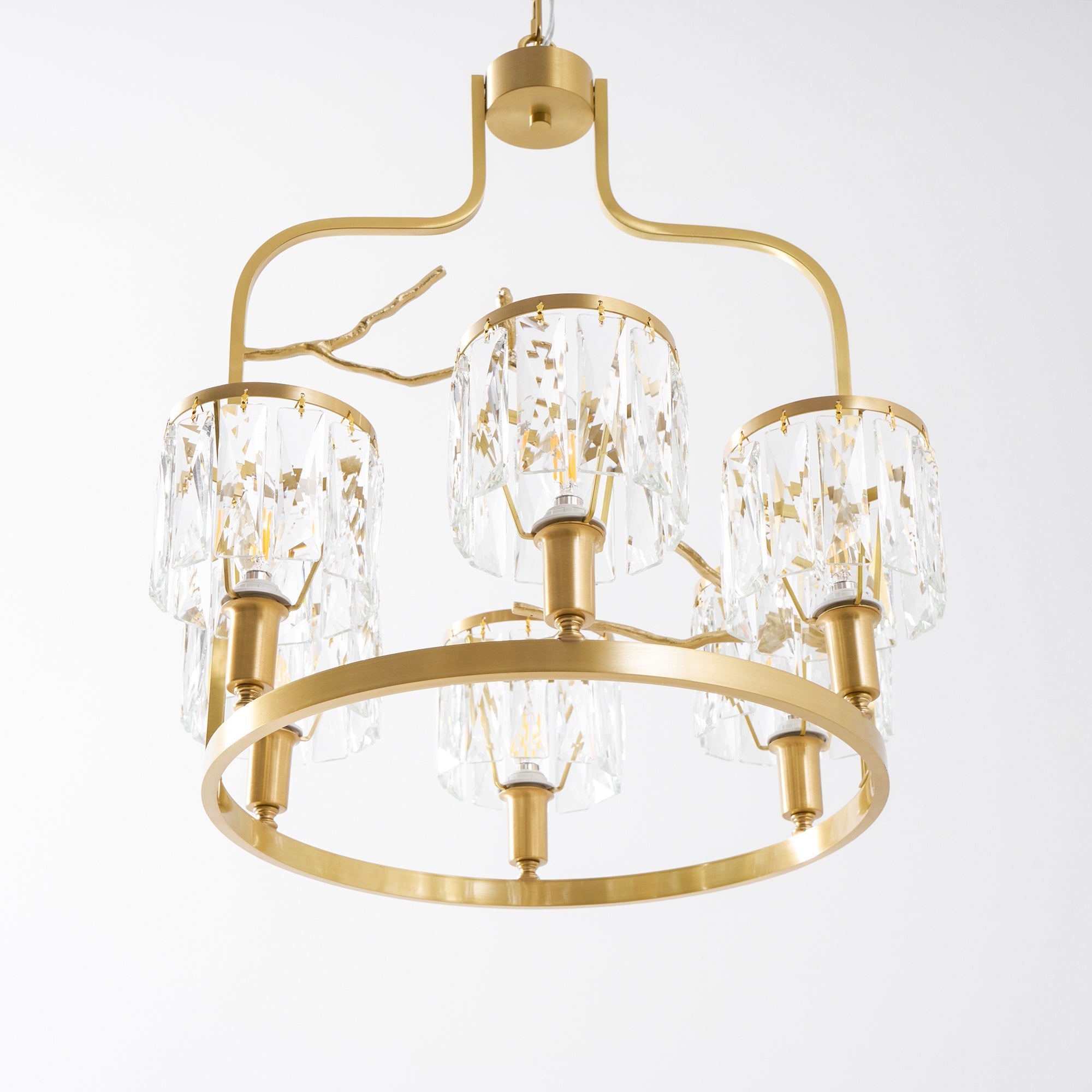 Briarmere Crystal Bird Chandelier