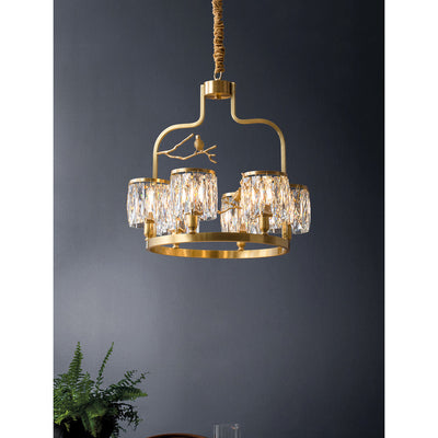 Briarmere Crystal Bird Chandelier