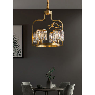 Briarmere Crystal Bird Chandelier