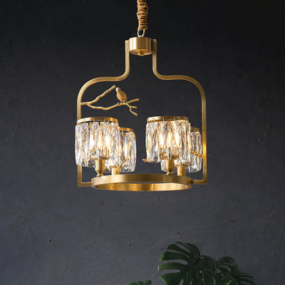 Briarmere Crystal Bird Chandelier