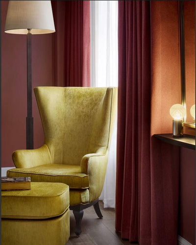 Lyrician Brass Glass Industrial Table Lamp