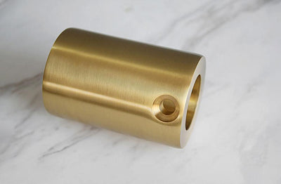 Lyrician Brass Glass Industrial Table Lamp