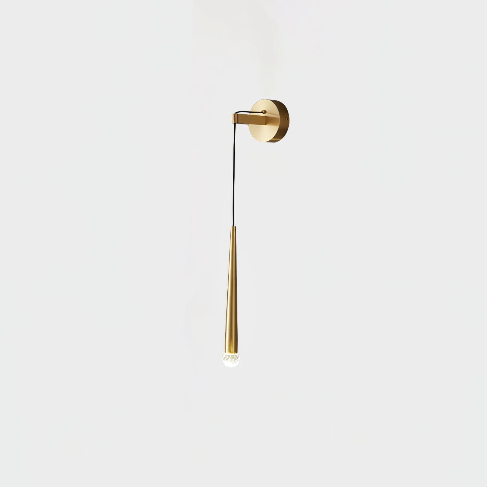 Dava Modern Minimalist Conical Crystal Wall Lamp