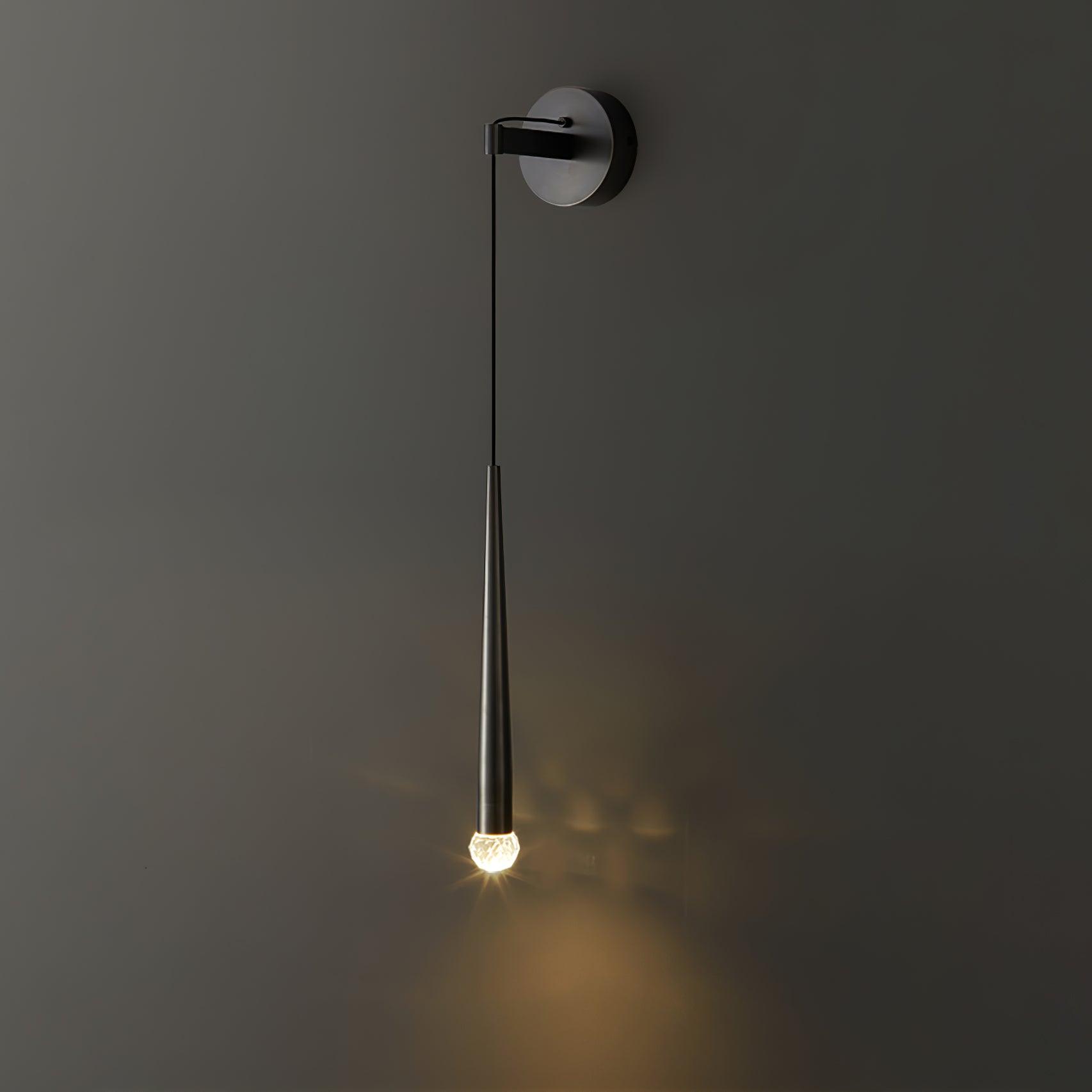 Dava Modern Minimalist Conical Crystal Wall Lamp
