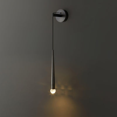Dava Modern Minimalist Conical Crystal Wall Lamp