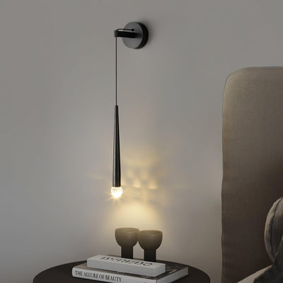 Dava Modern Minimalist Conical Crystal Wall Lamp