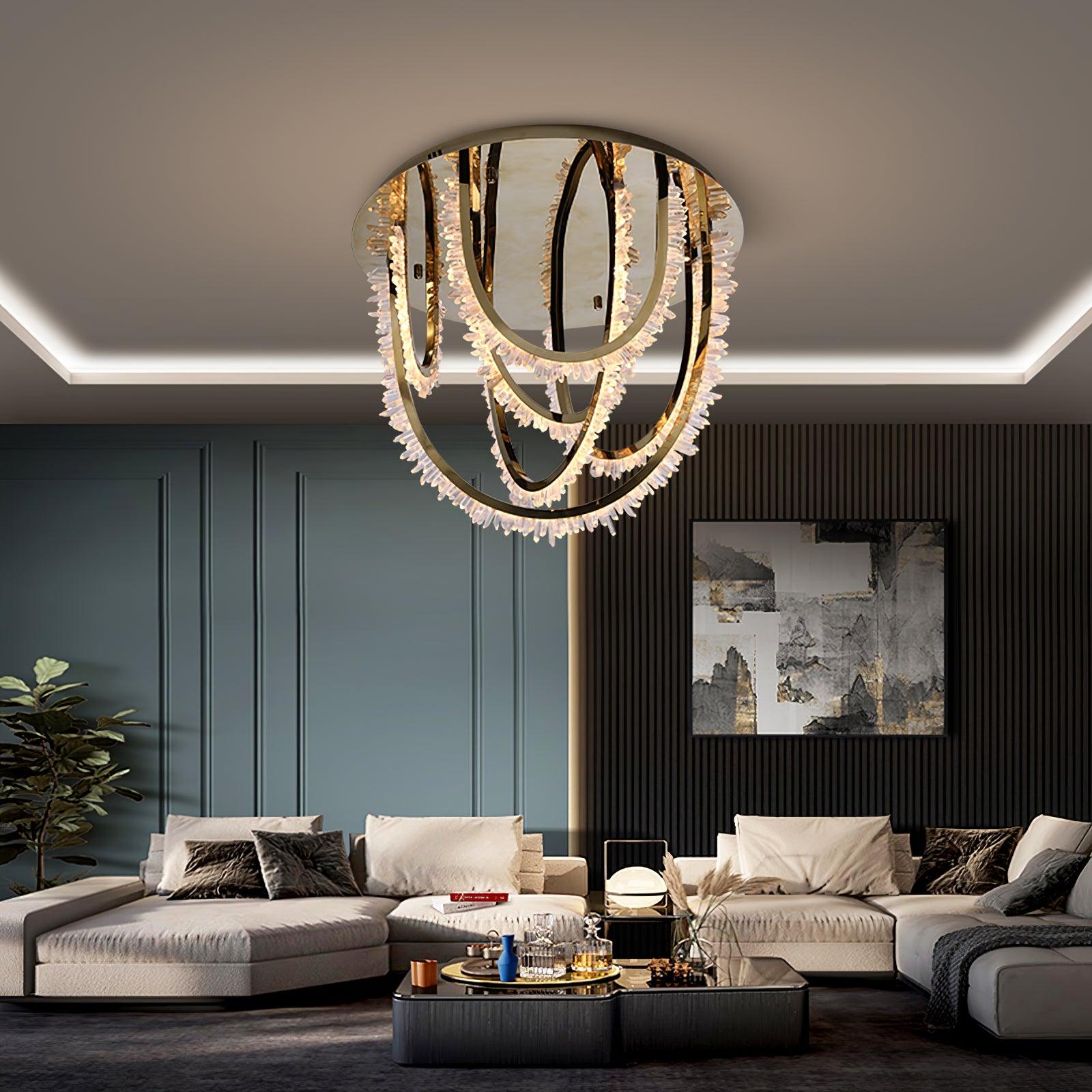 Crystal Individual Creativity Corde Crystal Ceiling Light