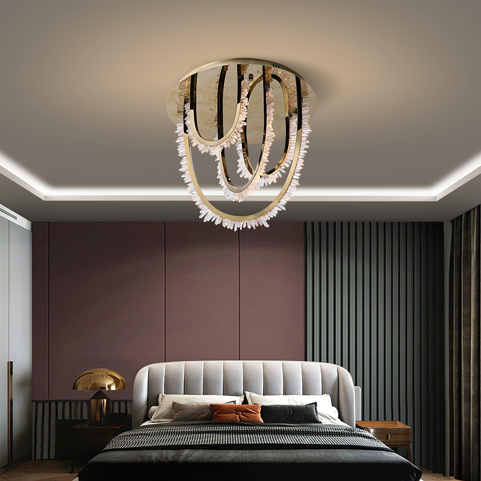 Crystal Individual Creativity Corde Crystal Ceiling Light