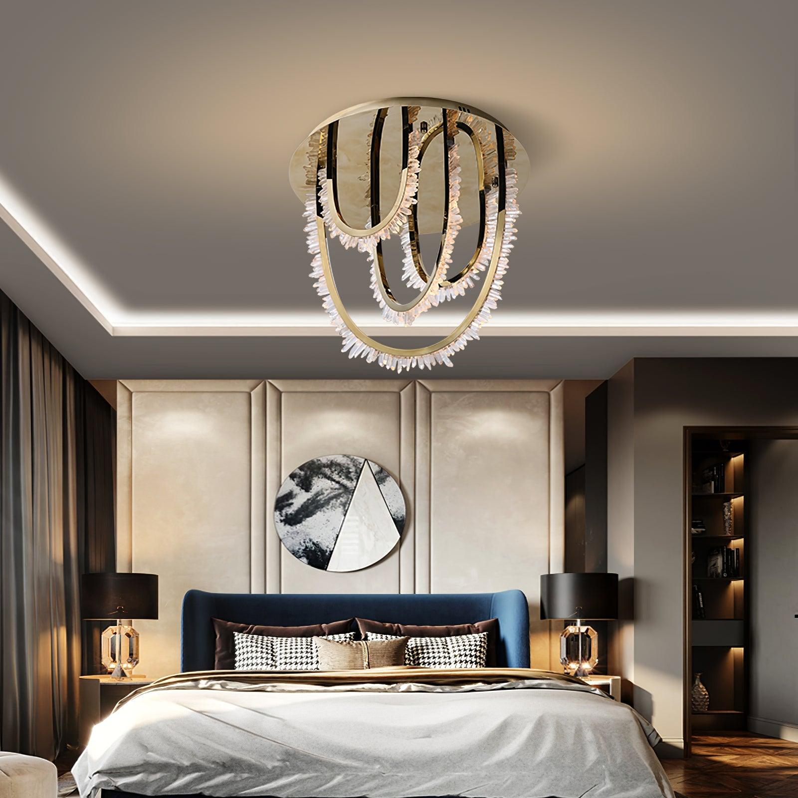 Crystal Individual Creativity Corde Crystal Ceiling Light