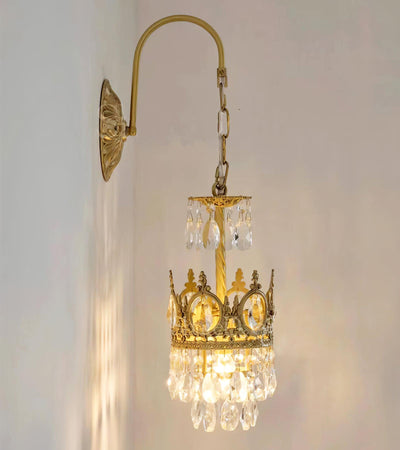 Crystal Crown Wall Light